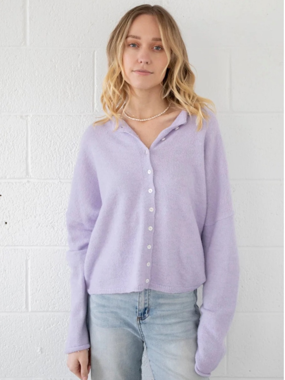 Things Between Lavender Piper Cardigan